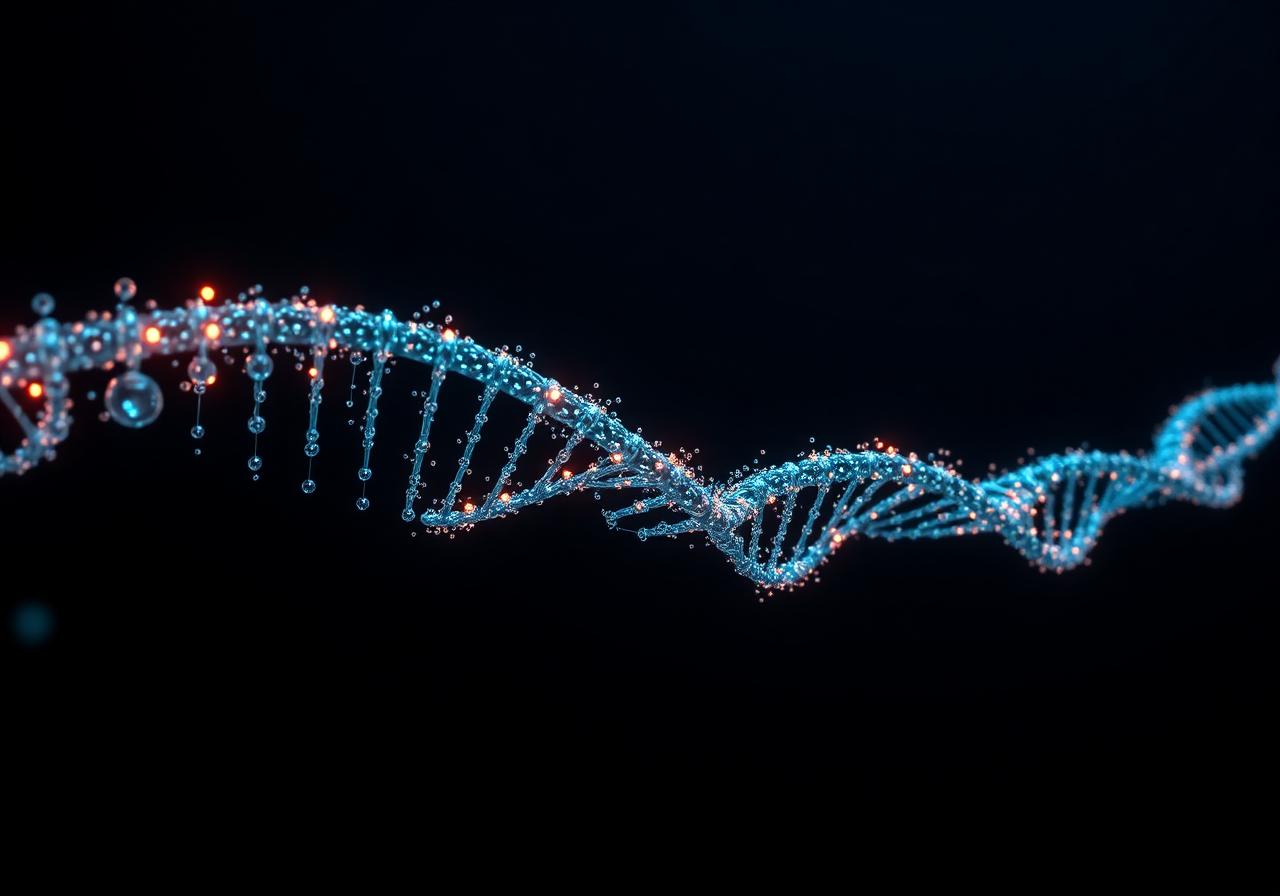 Genetic AI: an evolving population of organisms along a genetic lattice